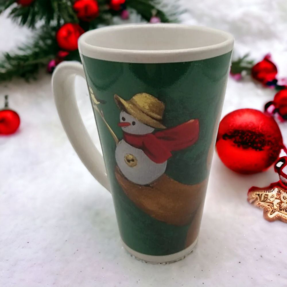 Jumbo Mug Teddy Bear Snowman Moose Christmas Theme Holiday Ceramic Cup